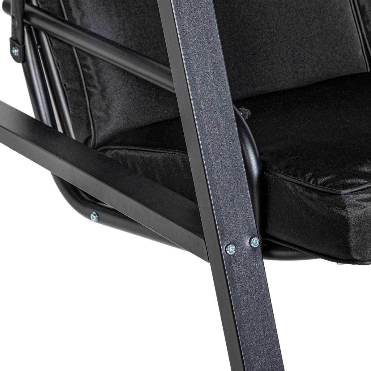 Outsunny Hollywoodschaukel schwarz Polyester B/H/L: ca. 116x172x145 cm Hollywoodschaukel - schwarz (145,00/116,00/172,00cm) - Outsunny