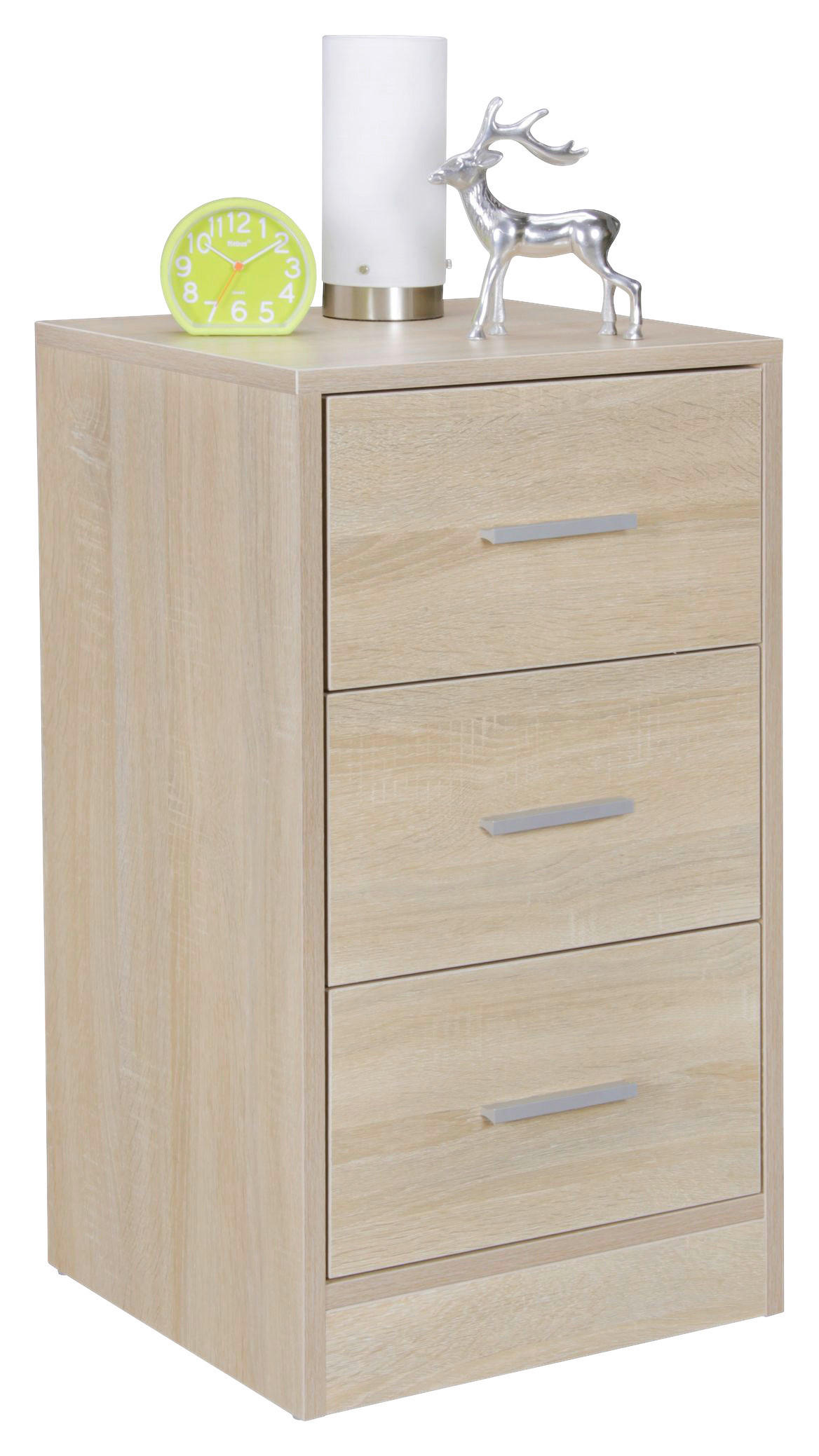 Nachtkonsole Sonoma Nachbildung B/H/T: ca. 35x68x38 cm Nachtkonsole FOGGIA - (35,00/68,00/38,00cm) - Wohnling
