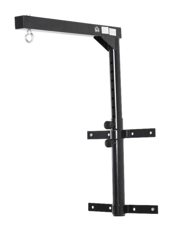 HOMCOM Boxsack Halterung schwarz Stahl B/T/L: ca. 40x64x40 cm Boxsack-Halterung - schwarz (40,00/40,00cm) - HOMCOM