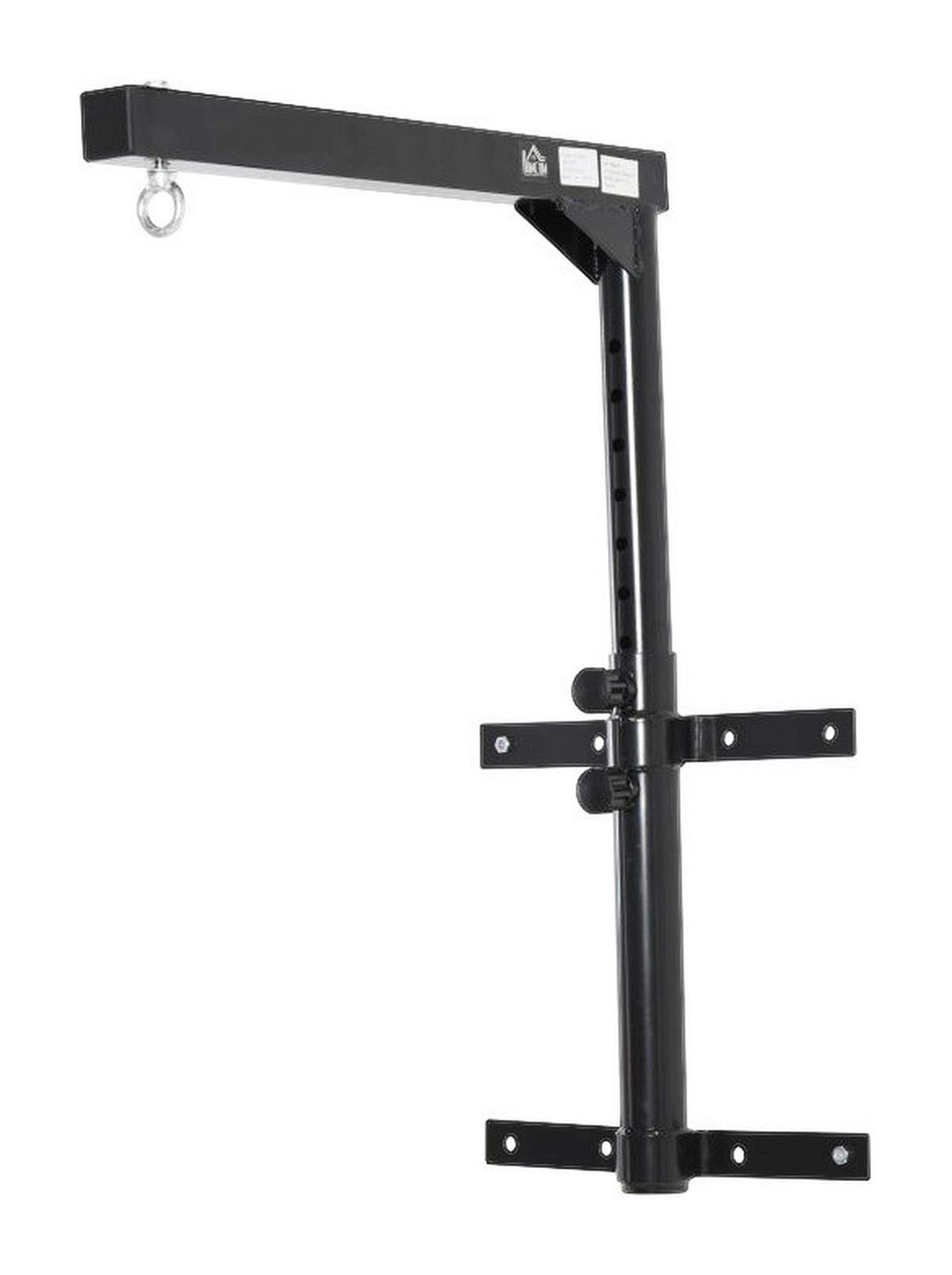 HOMCOM Boxsack Halterung schwarz Stahl B/T/L: ca. 40x64x40 cm Boxsack-Halterung - schwarz (40,00/40,00cm) - HOMCOM