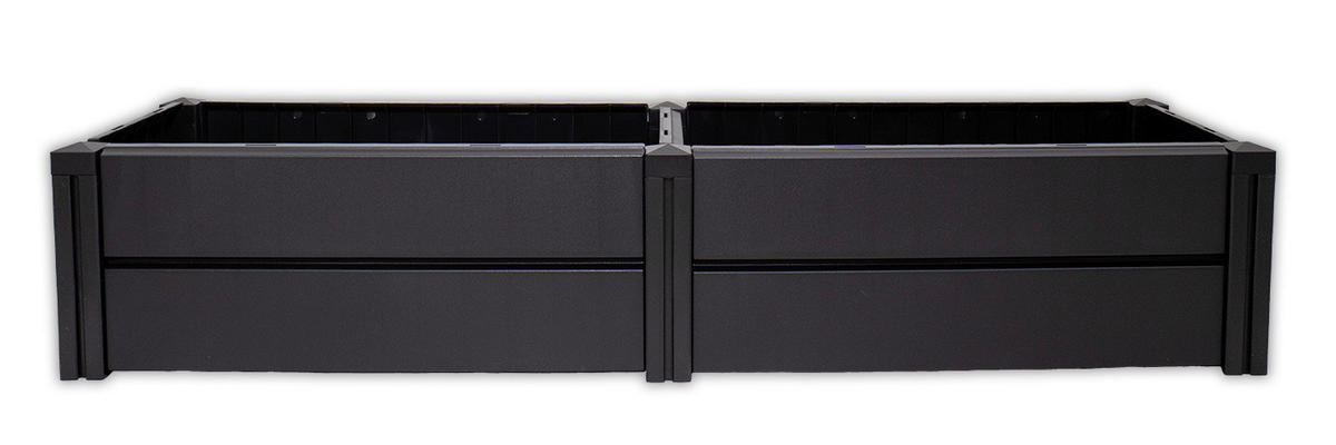 KHW Hochbeet Demeter L anthrazit Kunststoff B/H/T: ca. 158x31x44 cm Demeter L - anthrazit (158,00/31,00/44,00cm) - KHW