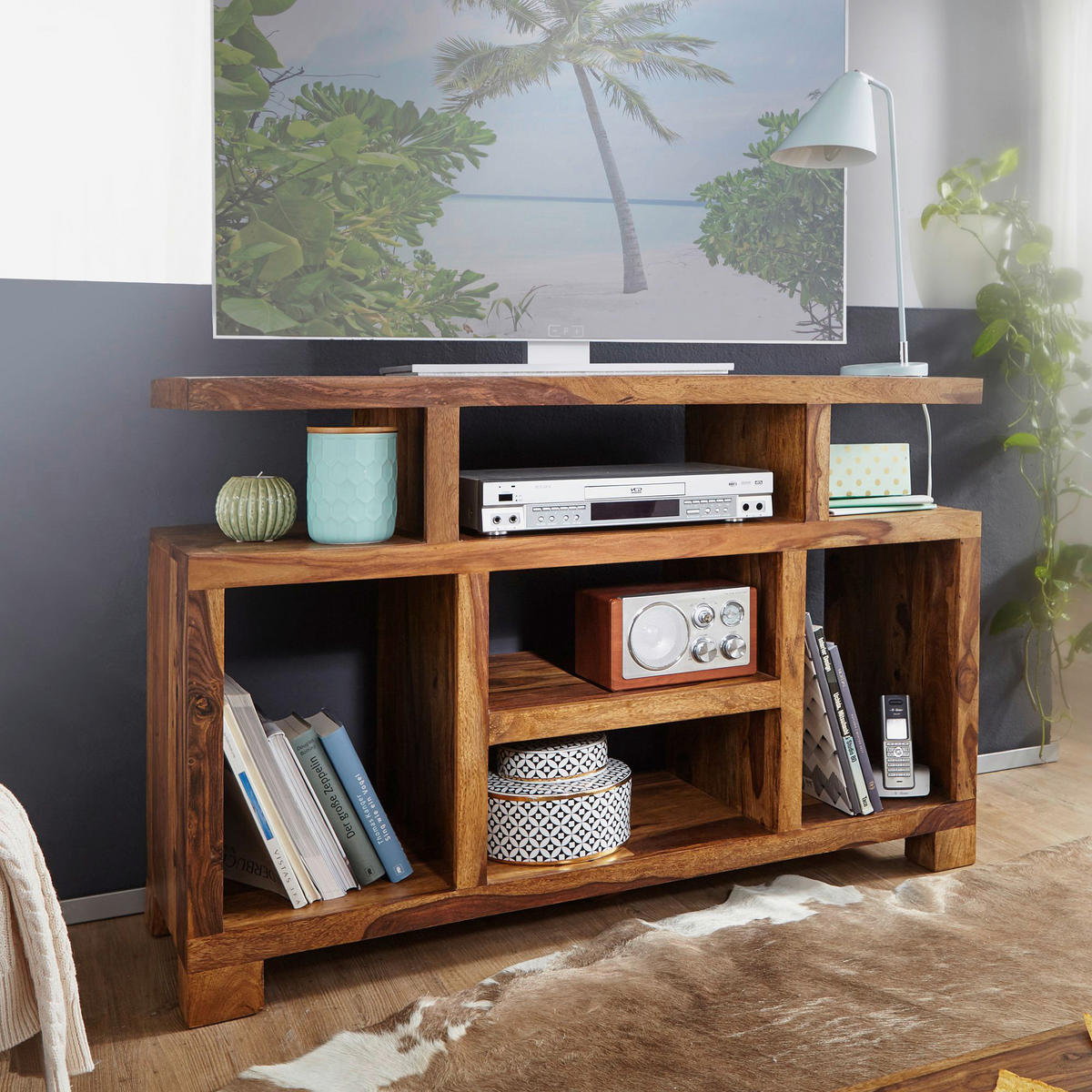 Sideboard natur B/H/T: ca. 115x76x40 cm Sideboard - natur (115,00/76,00/40,00cm) - Wohnling
