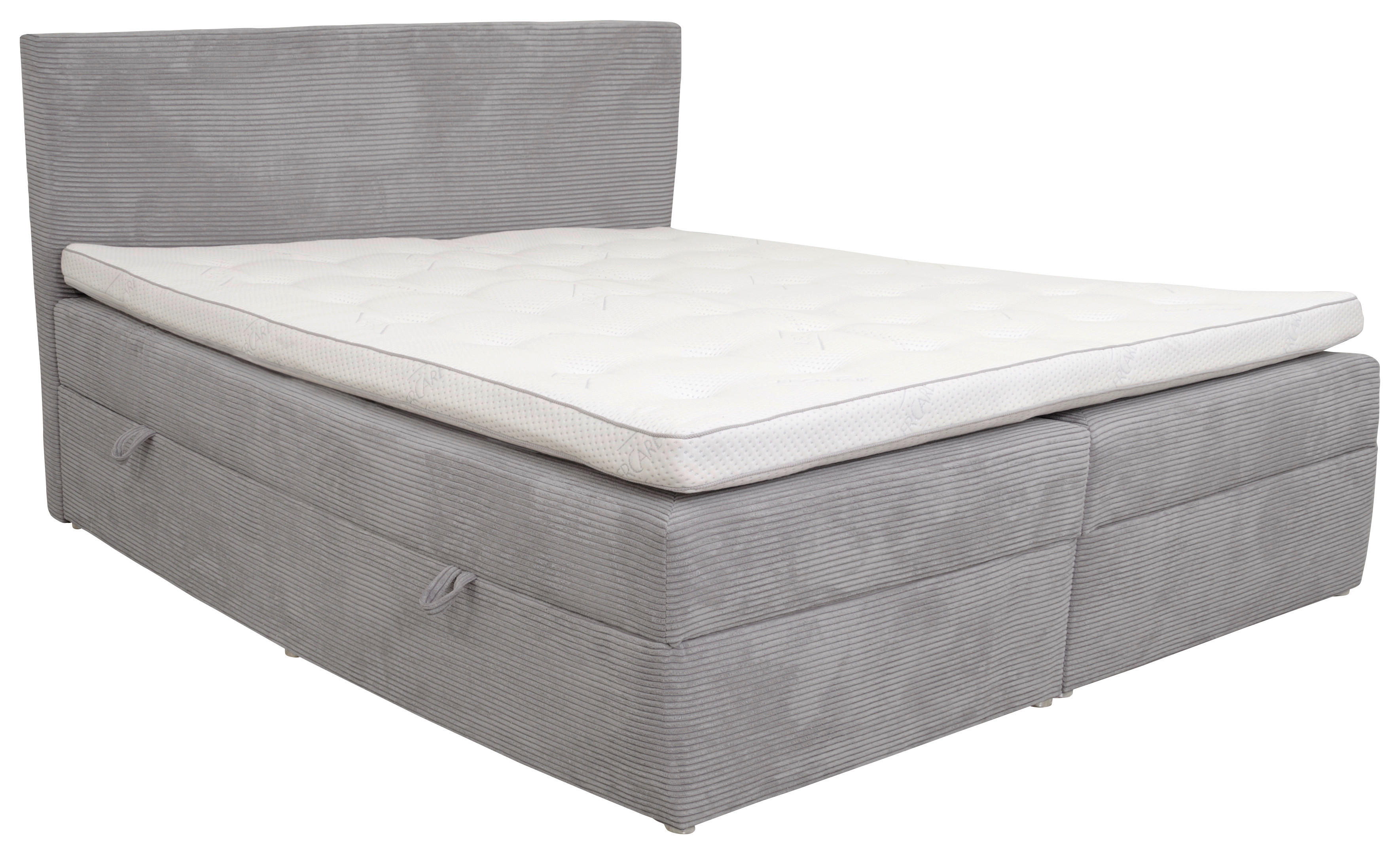 Boxspringbett Anika Grau Liegefläche B/L: Ca. 140x200 Cm Online Bei ...