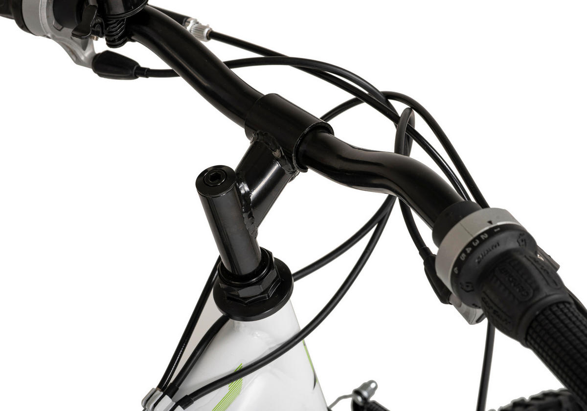 WYLD Kinder-Mountainbike Zodiac ZODIAC 24 Zoll Rahmenhöhe 38 cm 18 Gänge weiß weiß ca. 24 Zoll Zodiac - weiß - WYLD