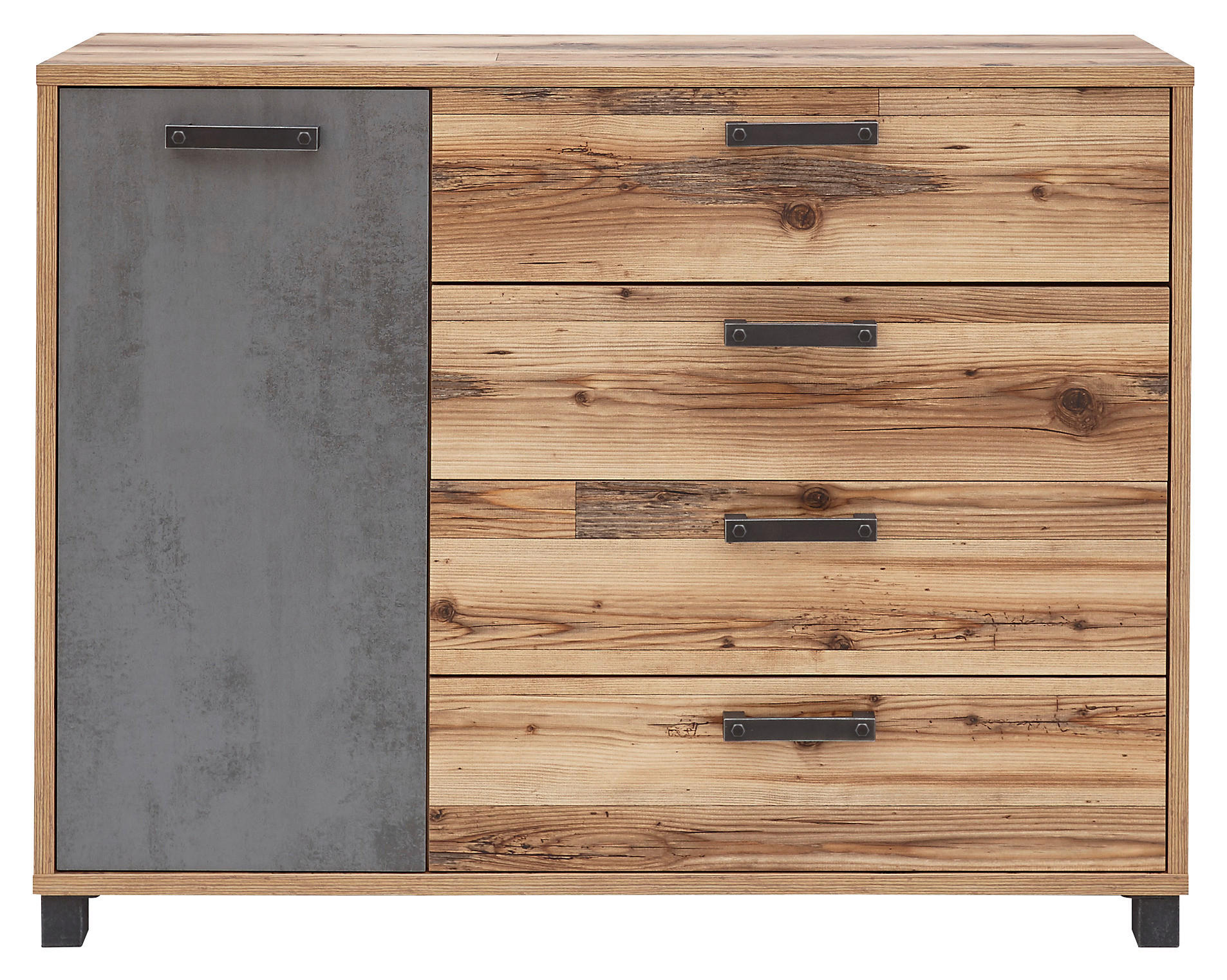 Kommode Dover Alpin Lodge Nachbildung Betonoxid Optik B/H/T: ca. 125x96x38 cm Dover - Alpin Lodge (125,00/96,00/38,00cm)