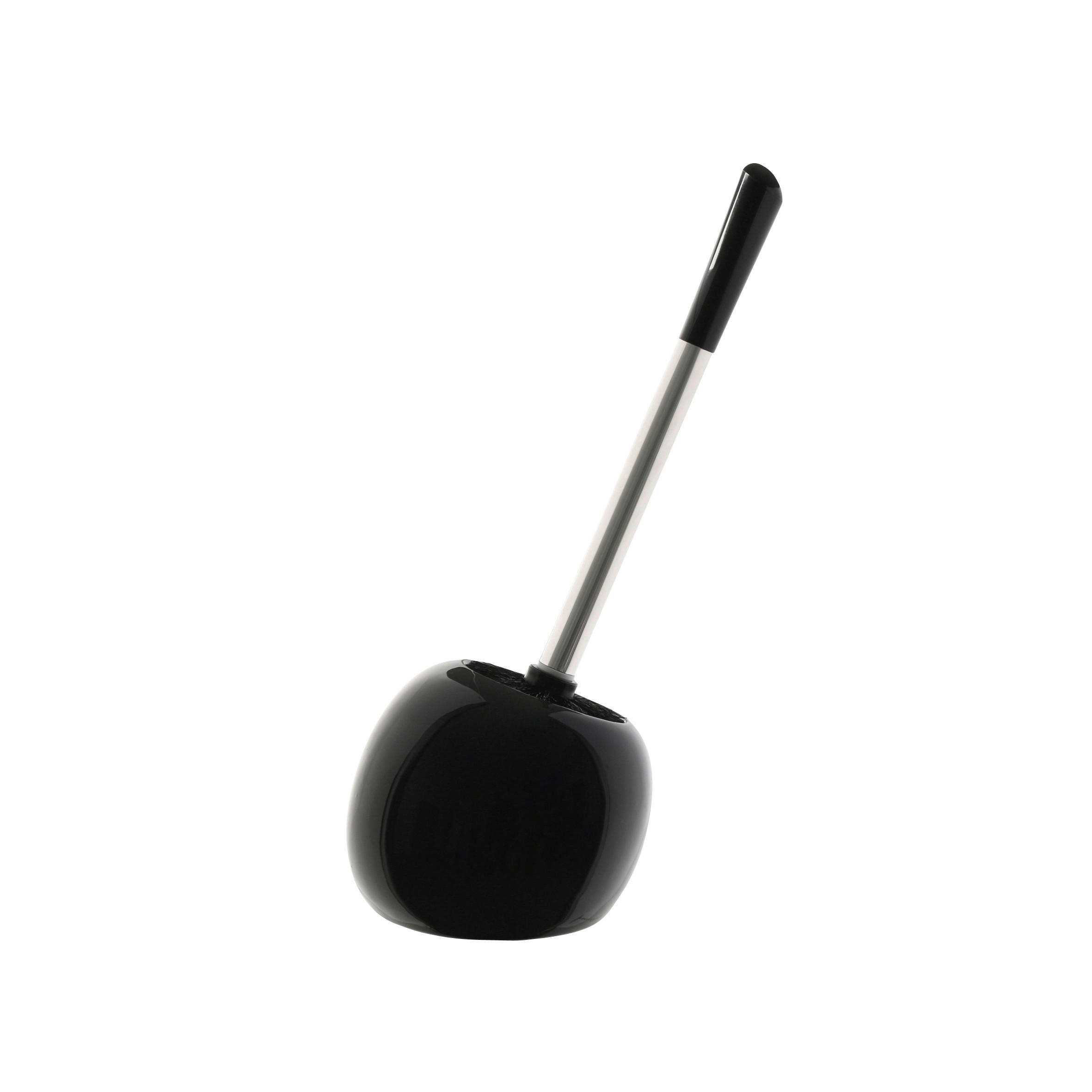 WC-Garnitur schwarz silber Keramik WC-Garnitur_Pisa schwarz - schwarz/silber (15,50/15,50/34,50cm) - Axentia