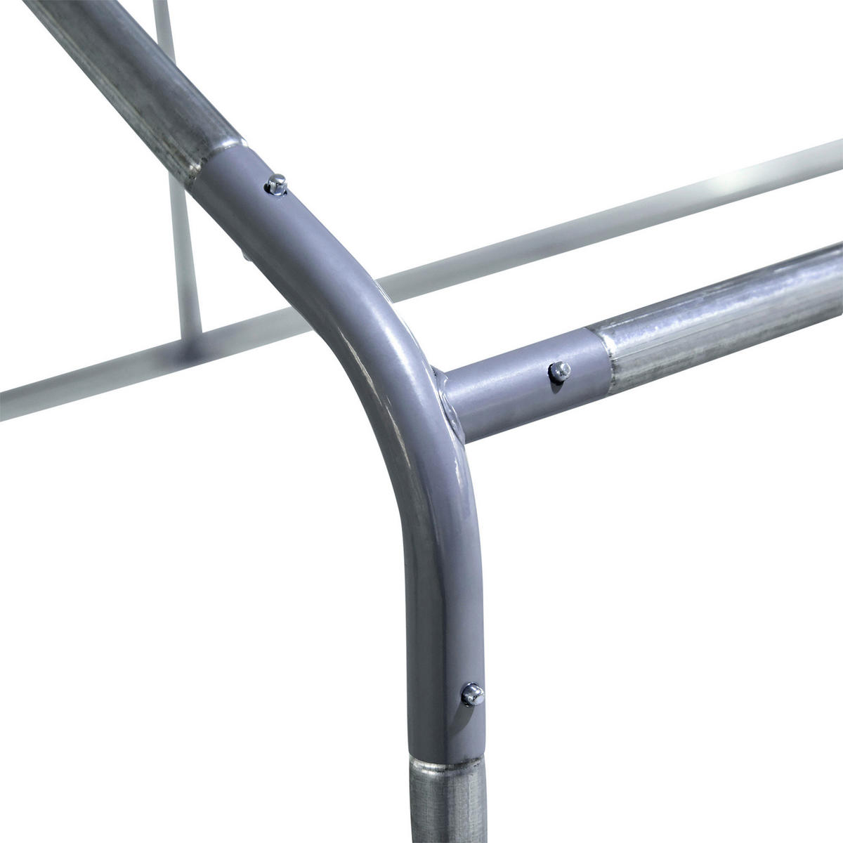 PawHut Stall grau Edelstahl B/H/L: ca. 400x300x200 cm Hühnerstall - silber/grau (200,00/400,00/300,00cm) - PawHut