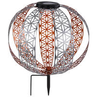 Solarleuchte D: ca. 30 cm Solarleuchte_Kugel_Dekorstanzungen - (30,00cm)