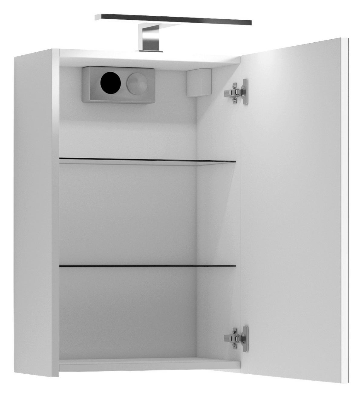 Spiegelschrank SPREE weiß matt B/H/T: ca. 40x60x15 cm SPREE - weiß (40,00/60,00/15,00cm) - byLIVING