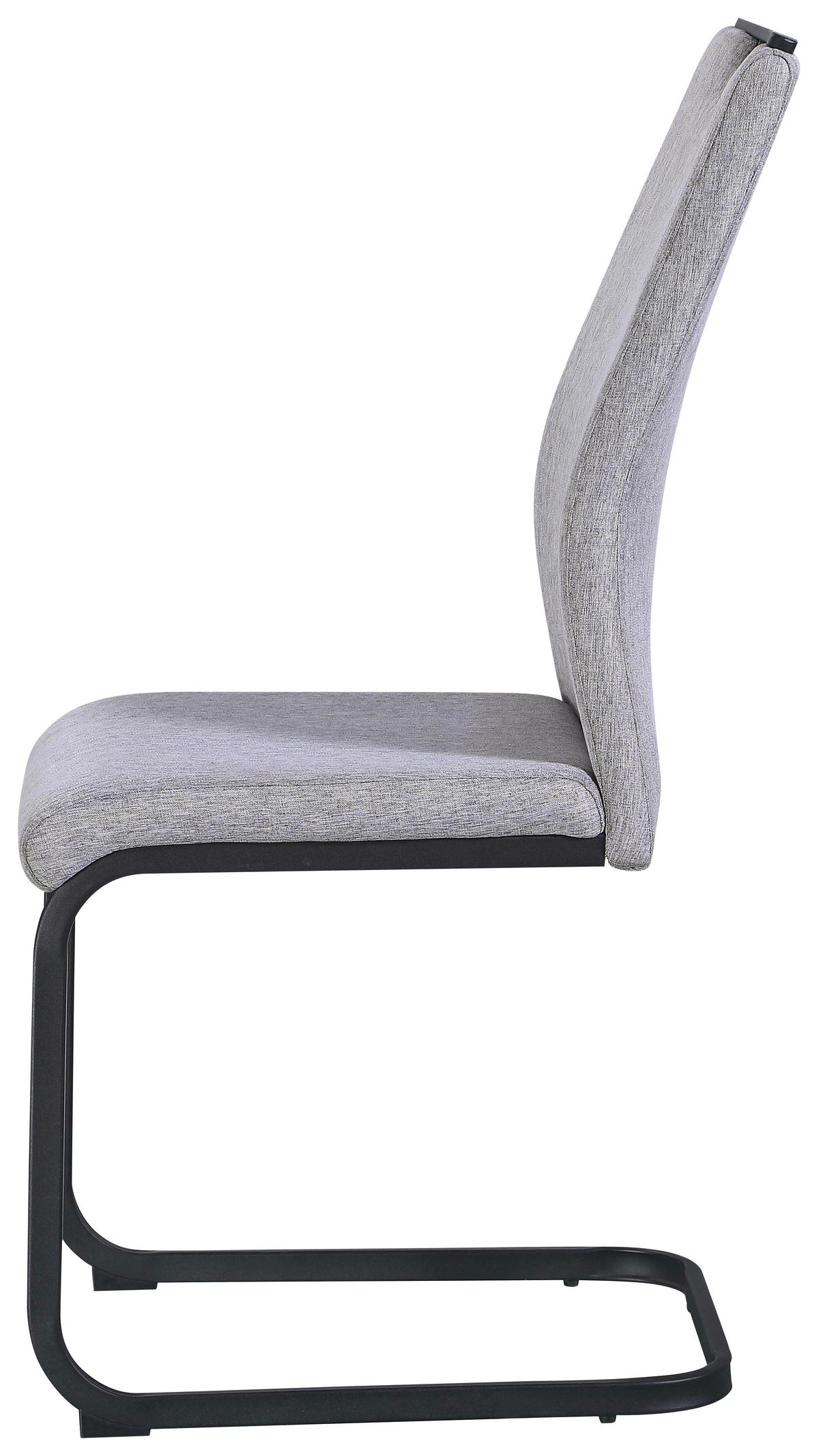 Schwingstuhl Dina grau schwarz Microfaser Metall Dina - schwarz/grau