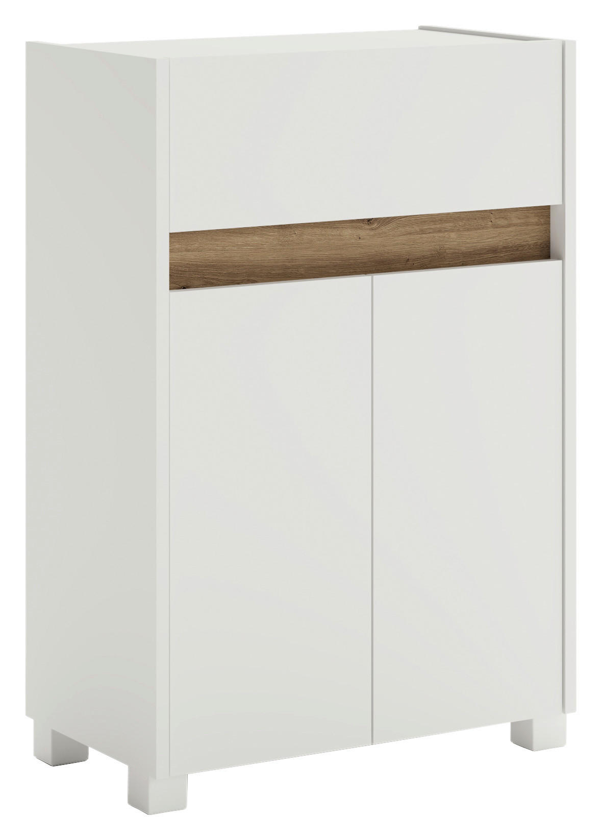 Unterschrank Cosmo perlweiß B/H/T: ca. 56,9x84,8x33 cm Cosmo - perlweiß (56,90/84,80/33,00cm) - Möbelpartner