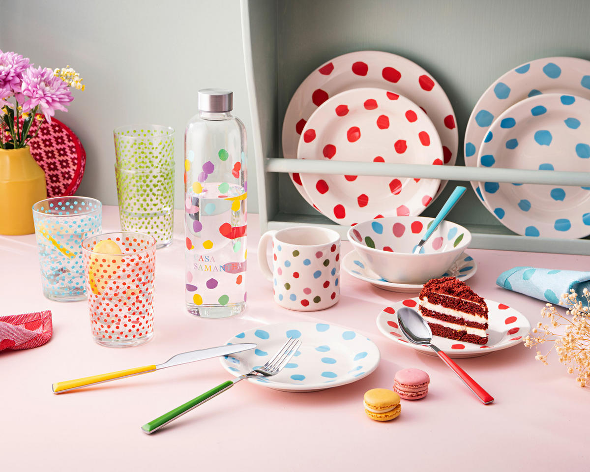 CASA SAMANTHA Besteckset SABOR bunt Edelstahl 16 tlg. SABOR - bunt - CASA SAMANTHA
