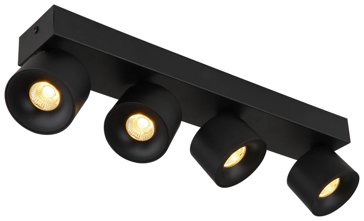 GLOBO LED-Spot schwarz Aluminium Kunststoff Metall B/H/T: ca. 7,2x12x45,5 cm 4 Brennstellen RAE - schwarz (7,20/12,00/45,50cm) - GLOBO