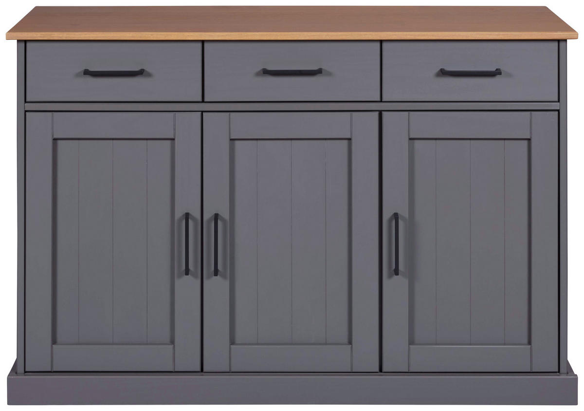 Kommode Forenzo grau lackiert B/H/L: ca. 45x86x131 cm Forenzo - grau (131,00/45,00/86,00cm) - Inter Link