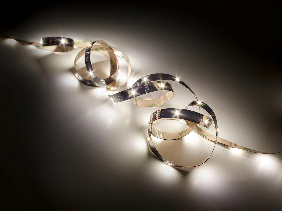 Lichtband schwarz Kunststoff B/L: ca. 1x300 cm LED-Lichtband_Chip - schwarz (1,00/300,00cm)