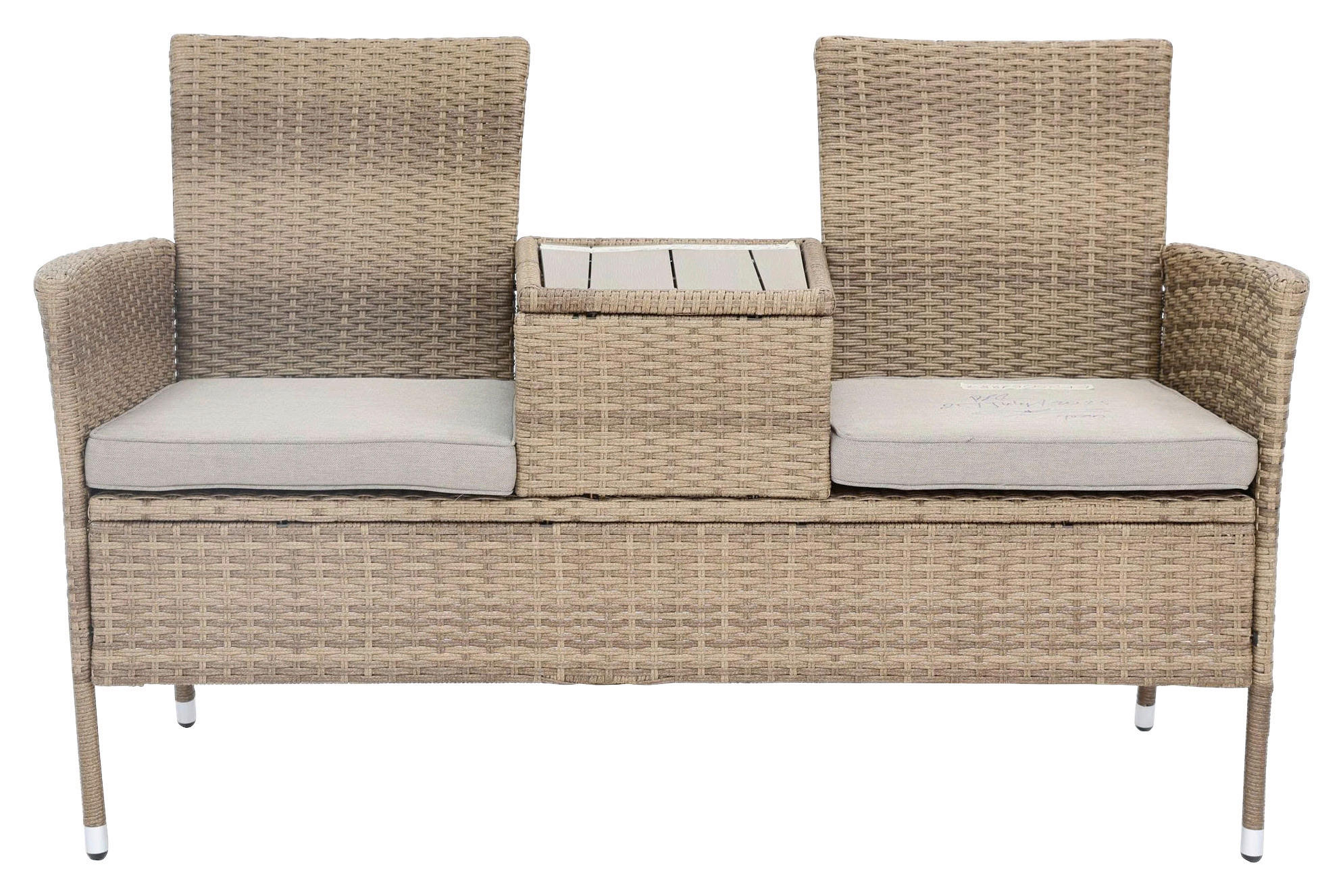 POCOline Gartenbank Love braun Stahl Love - braun/beige - POCOline