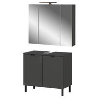 Badezimmer-Set 9919-547 Graphit Optik B/H/T: ca. 76x200x34 cm 9919-547 - Graphit (76,00/200,00/34,00cm) - Germania