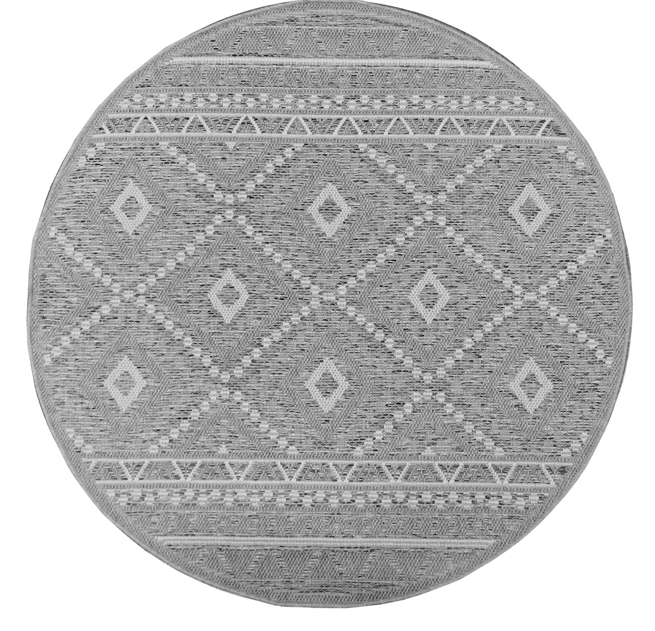 Merinos Teppich Ottowa grau B/L: ca. 160x160 cm Ottowa - grau (160,00/160,00cm) - Merinos