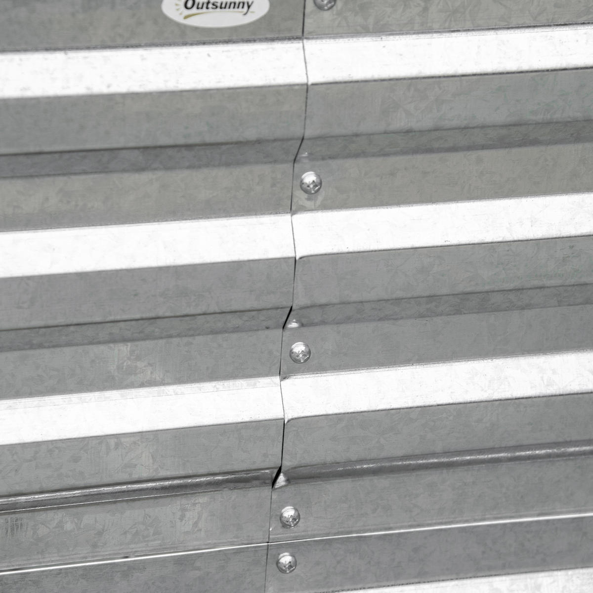 Outsunny Hochbeet silber Stahl B/H/L: ca. 90x59x180 cm Hochbeet - silber (180,00/90,00/59,00cm) - Outsunny