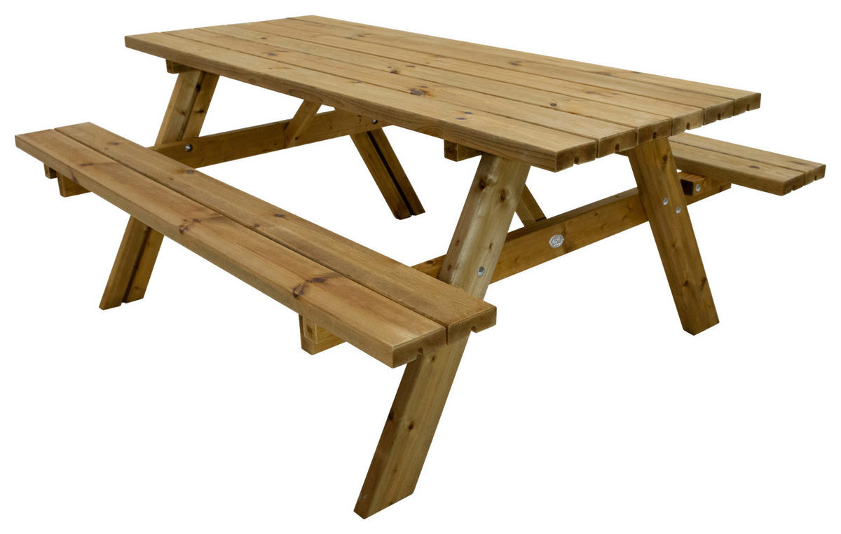 AXI Picknicktisch Julie braun Holz B/H/T: ca. 154x74x177 cm Julie - braun (154,00/74,00/177,00cm) - AXI