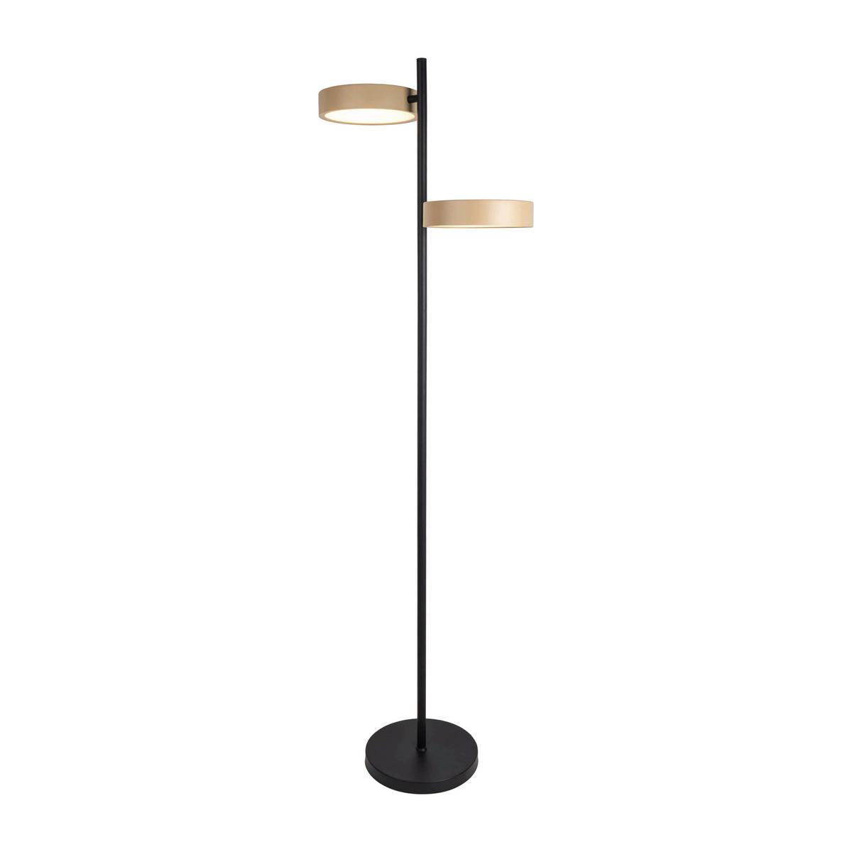 Näve Leuchten LED-Stehleuchte beige Kunststoff Metall B/H/T: ca. 53x165x28 cm TESSA - beige (53,00/165,00/28,00cm) - Näve Leuchten