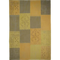 Kayoom Kurzflorteppich Lyrical 210 gelb B/L: ca. 160x230 cm Lyrical 210 - gelb/mehrfarbig (160,00/230,00cm) - Kayoom