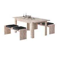 Tischgruppe Sylt Eiche Sherwood Nachbildung Spanplatte B/H/T: ca. 140x75x90 cm Sylt - Eiche (140,00/75,00/90,00cm)