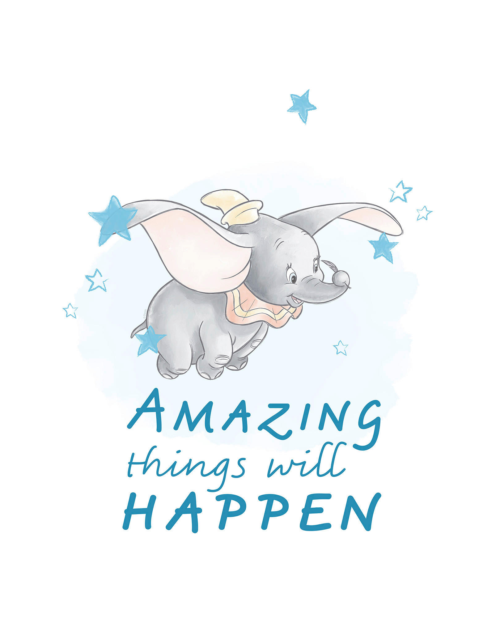 Komar Poster Dumbo Amazing Disney B/L: ca. 40x50 cm günstig online kaufen