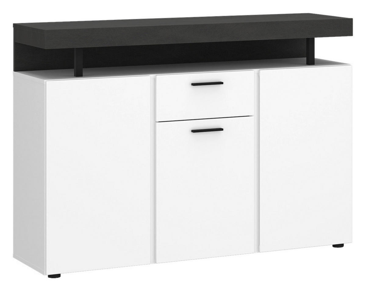 Sideboard Fly B/H/T: ca. 124x90x40 cm Fly - weiß (124,00/90,00/40,00cm)