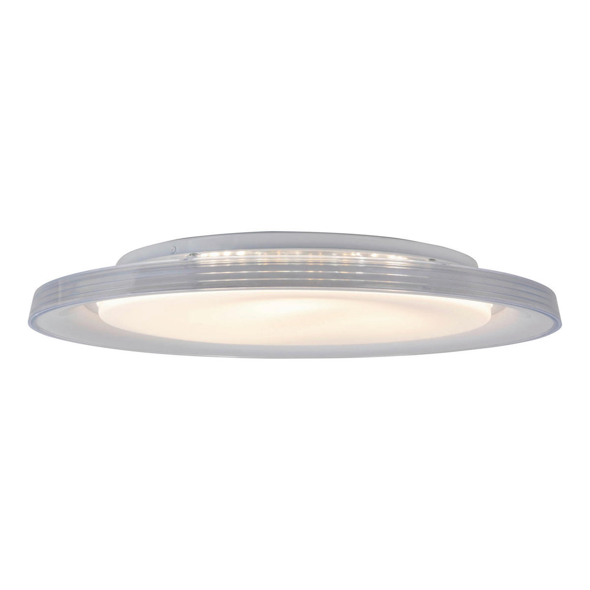 Näve Leuchten LED-Deckenleuchte weiß Metall Kunststoff B/H/T/D: ca. 50,5x7,5x50,5x50,5 cm CLAIRE - weiß (50,50/7,50/50,50cm) - Näve Leuchten
