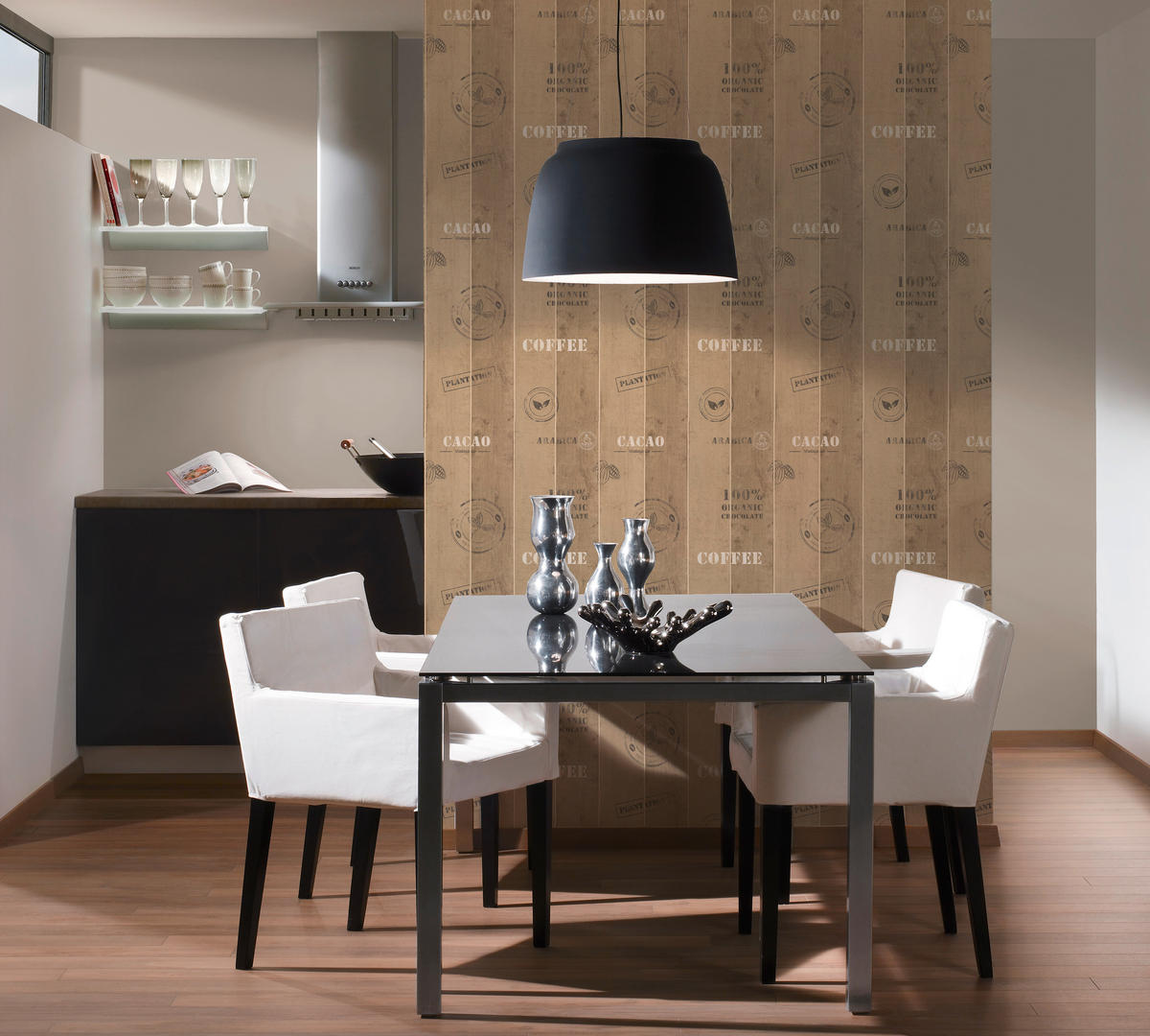 Vliestapete B/L: ca. 53x1005 cm Tapete 8845-10 Coffee hellbraun - (53,00/1005,00cm)