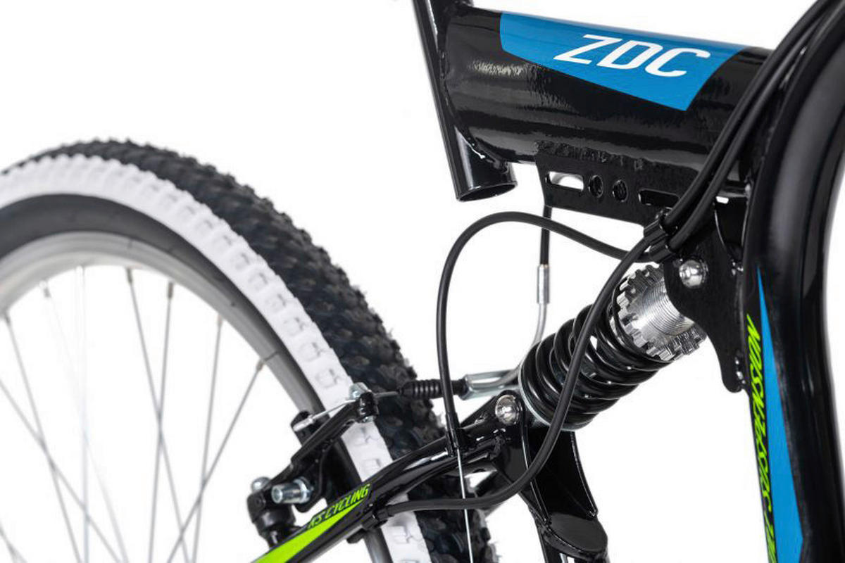 KS-Cycling Mountainbike Zodiac Fully Zodiac  26 Zoll Rahmenhöhe 48 cm 21 Gänge schwarz schwarz ca. 26 Zoll Zodiac - blau/rot - KS-Cycling