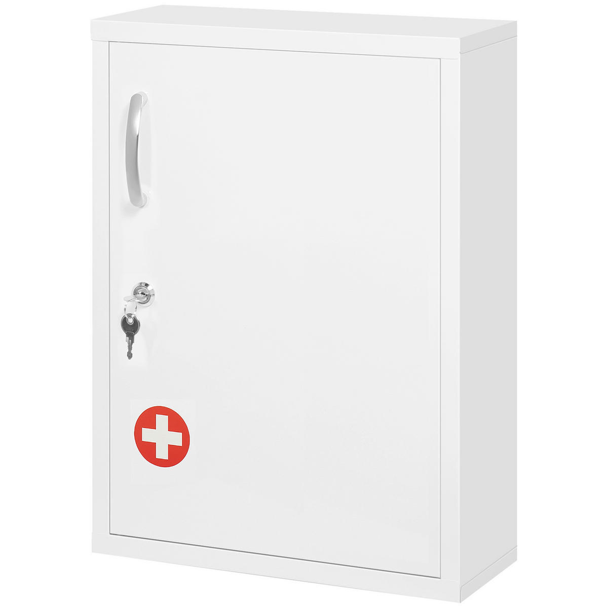 kleankin Medizinschrank weiß Polypropylen B/H/L: ca. 15x40x53,5 cm Medizinschrank - weiß (53,50/15,00/40,00cm) - kleankin
