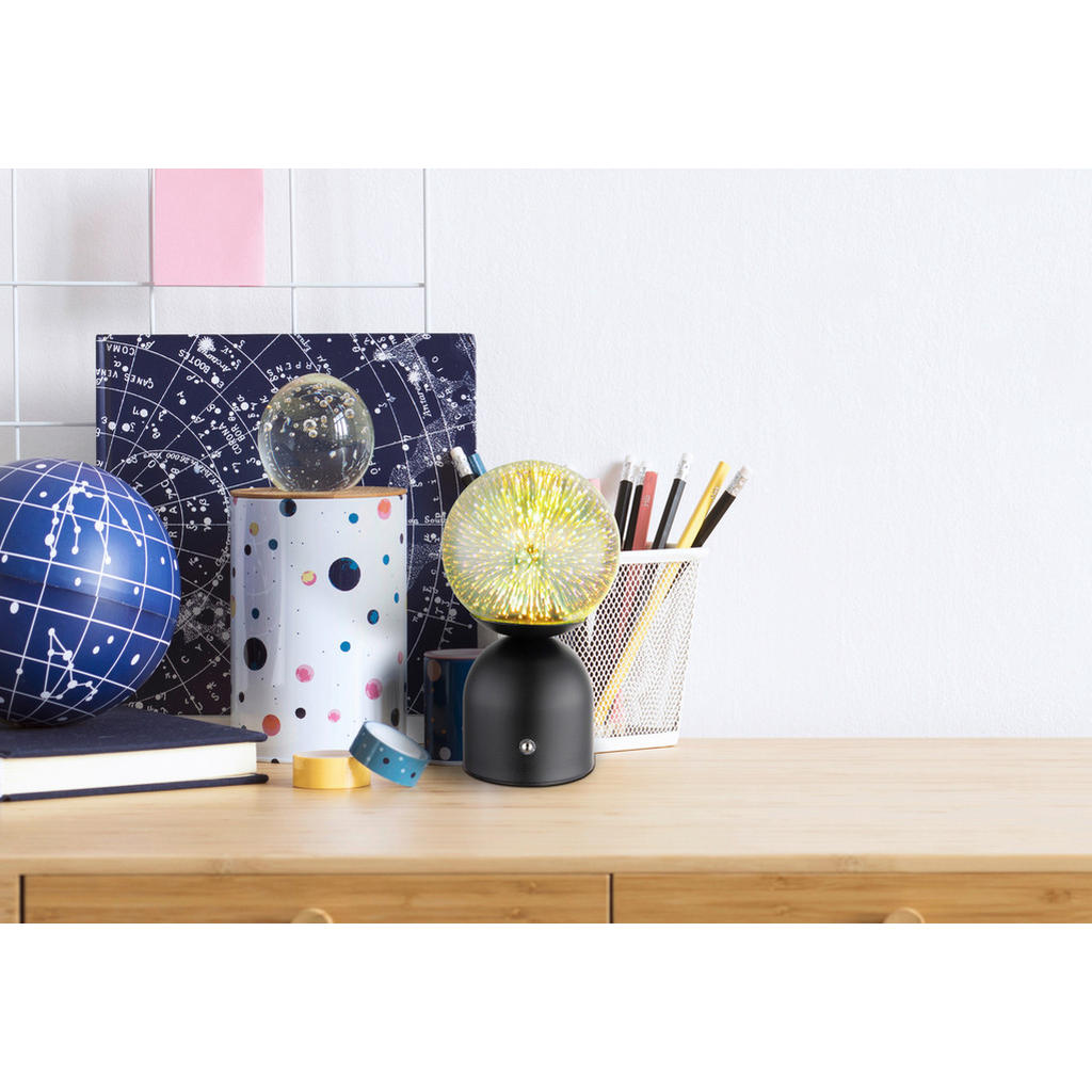 Thumbnail - GLOBO LED-Tischleuchte schwarz Metall H/D: ca. 21x12 cm
