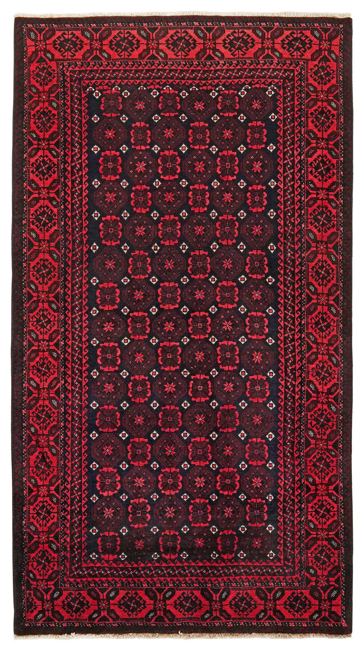PersaTepp Teppich Belutch blau B/L: ca. 122x224 cm Belutch - blau/rot (122,00/224,00cm) - PersaTepp