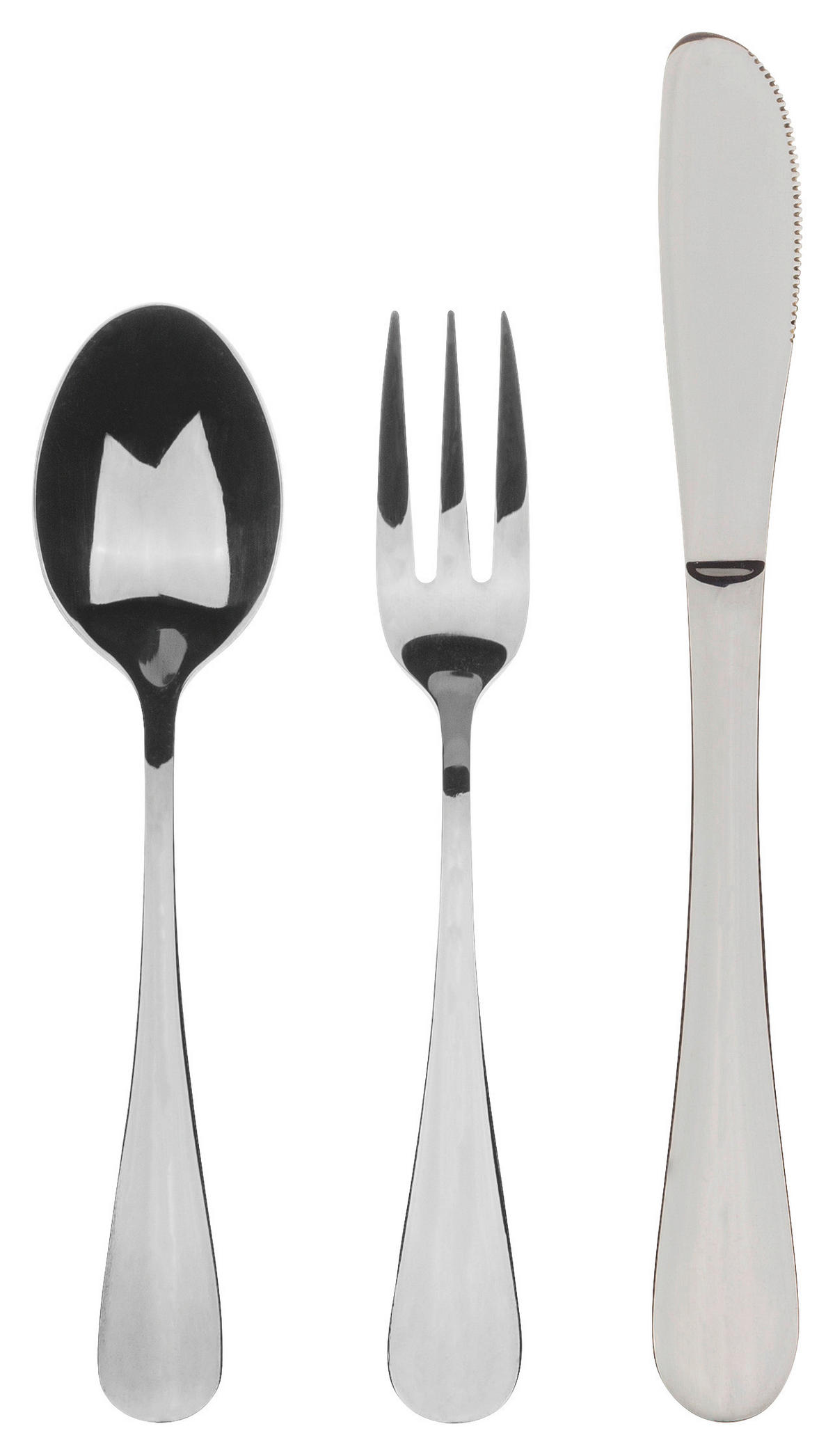BERGNER Besteckset Munich silver shiny silber Edelstahl 3 tlg. Munich silver shiny - silber - BERGNER