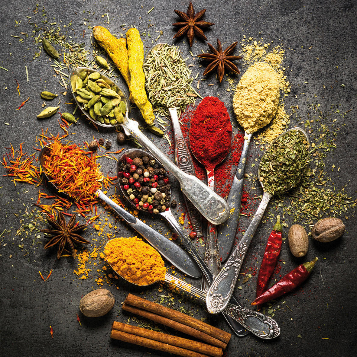 Bönninghoff Keilrahmenbild Gewürze B/L: ca. 35x35 cm Keilrahmenbild 35x35cm - (35,00/35,00cm) - Bönninghoff