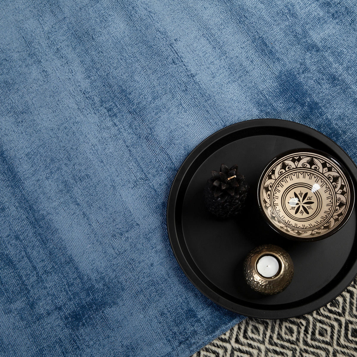 Obsession Teppich My Indigenous blau B/L: ca. 80x150 cm My Indigenous - blau (80,00/150,00cm) - Obsession