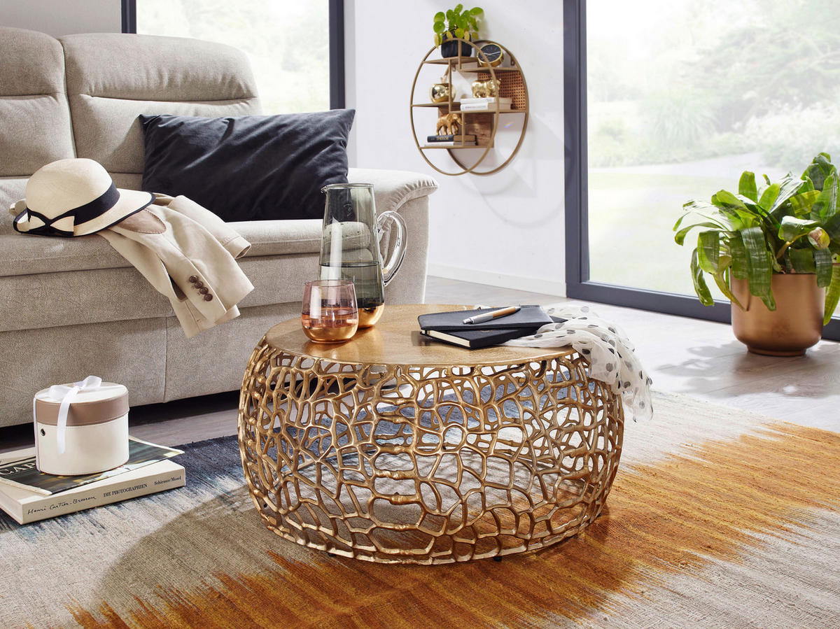 Couchtisch  B/H/T: ca. 66x30x66 cm Couchtisch - (66,00/30,00/66,00cm) - Wohnling