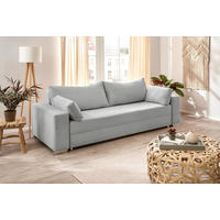 Schlafsofa Turin silber B/H/T: ca. 240x74x95 cm Turin - Chrom/silber (240,00/74,00/95,00cm)