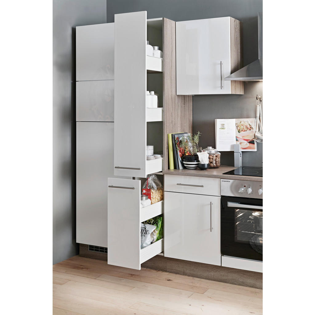 Thumbnail - Menke Küchenblock Judith II weiß Lack Hochglanz B/H/T: ca. 280x212x60 cm