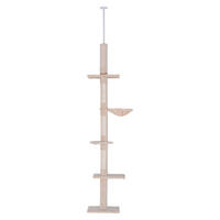 PawHut Kratzbaum beige Spanplatte B/H/L: ca. 34x260x40 cm Kratzbaum - beige (40,00/34,00/260,00cm) - PawHut