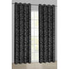 Ösenvorhang Samoa schwarz B/L: ca. 135x245 cm Samoa - schwarz (135,00/245,00cm) - POCOline