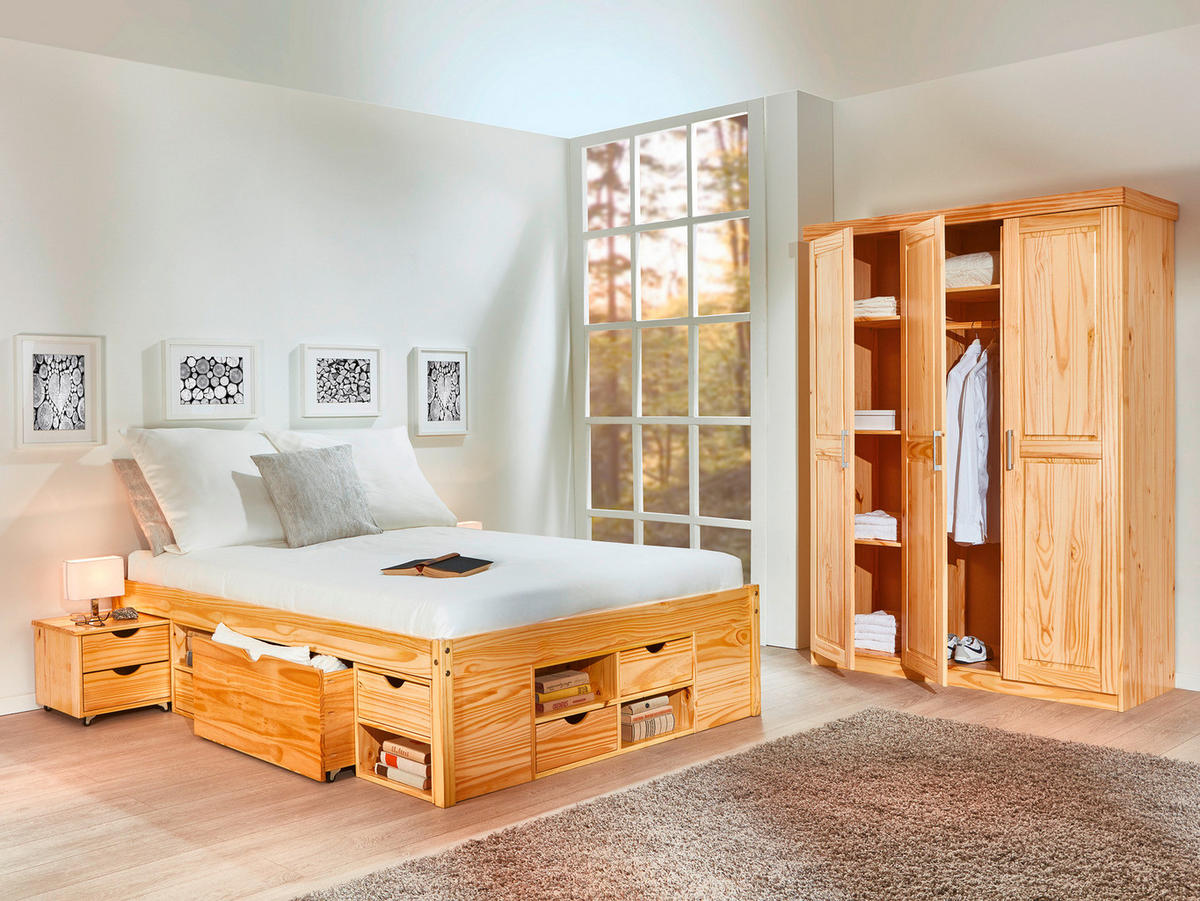 Funktionsbett Claas natur Liegefläche B/L: ca. 180x200 cm Claas - natur (186,00/48,00/209,00cm) - Inter Link