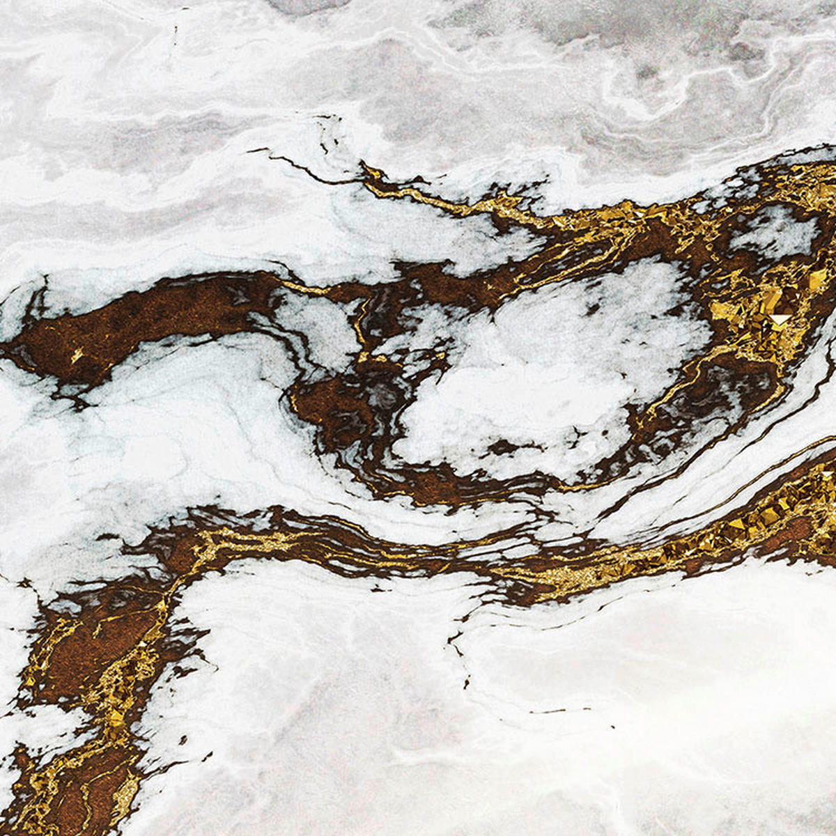 Komar Fototapete Marble Vibe D: ca. 125 cm Marble Vibe - (125,00cm) - Komar