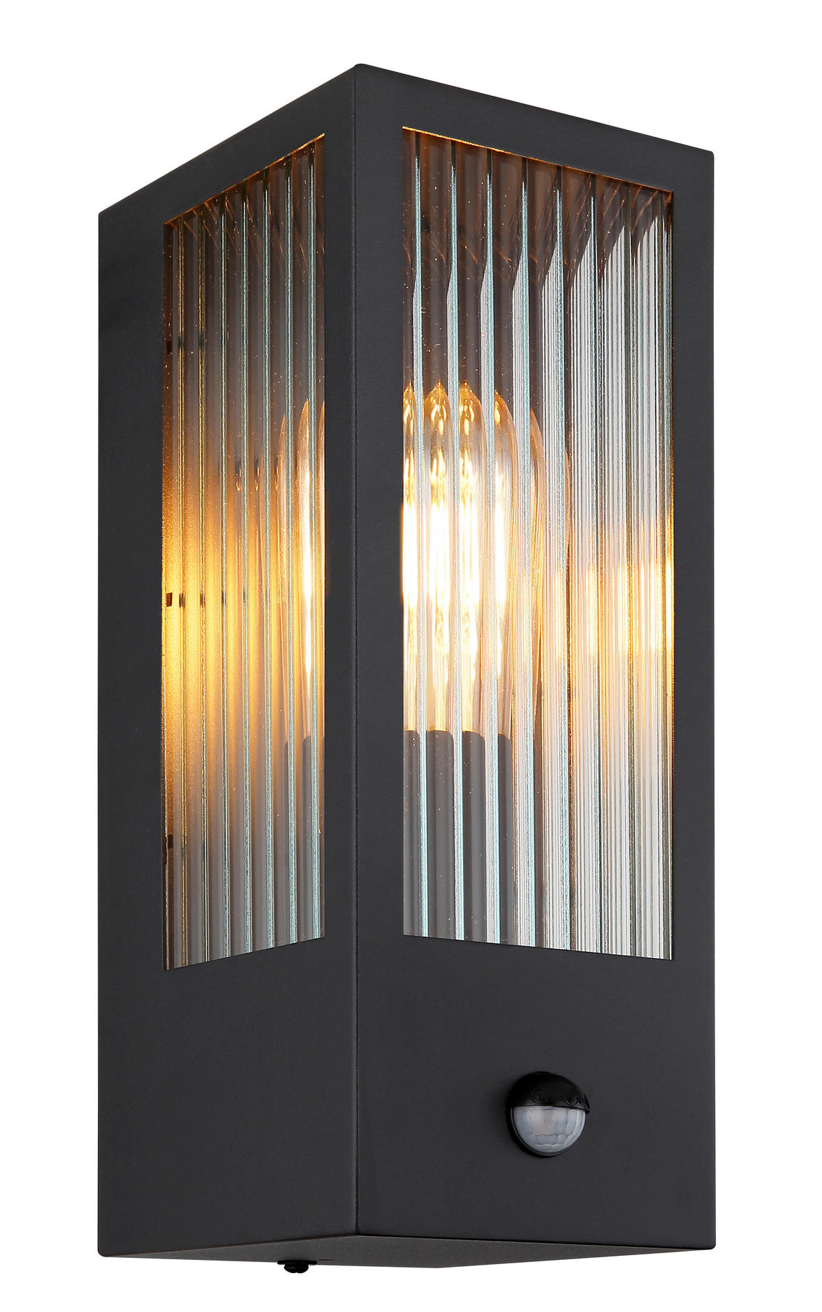 Außenleuchte schwarz B/H: ca. 12x32 cm GUNDULA - schwarz (12,00/32,00cm) - GLOBO