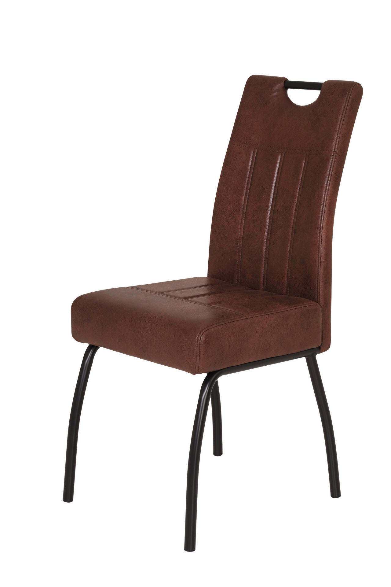 Stuhl Beate braun Vintage B/H/T: ca. 43x99x60 cm Beate - braun/schwarz (43,00/99,00/60,00cm)