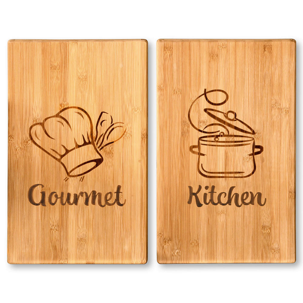 Kesper Herdabdeckplatte braun Bambus B/H/L: ca. 28x2,8x50 cm