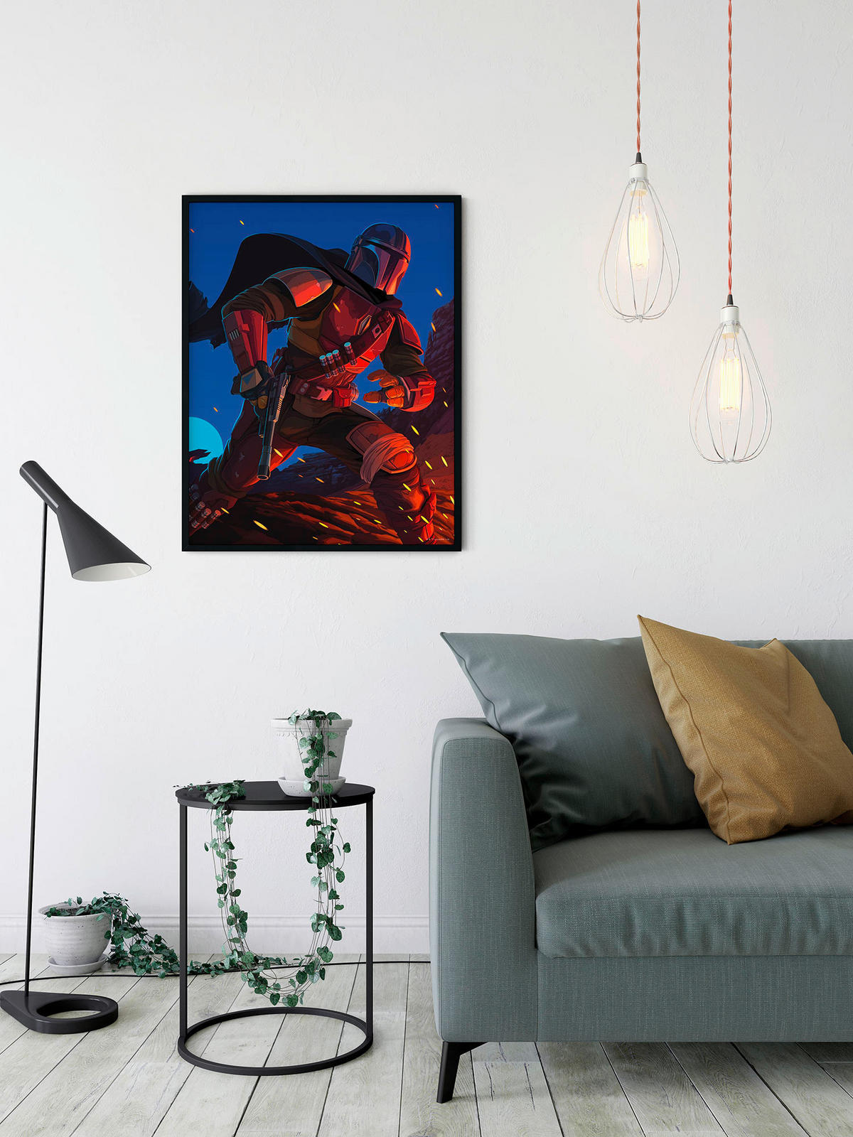 Komar Poster Mandalorian Ambush Disney B/L: ca. 30x40 cm Mandalorian Ambush - (30,00/40,00cm) - Komar
