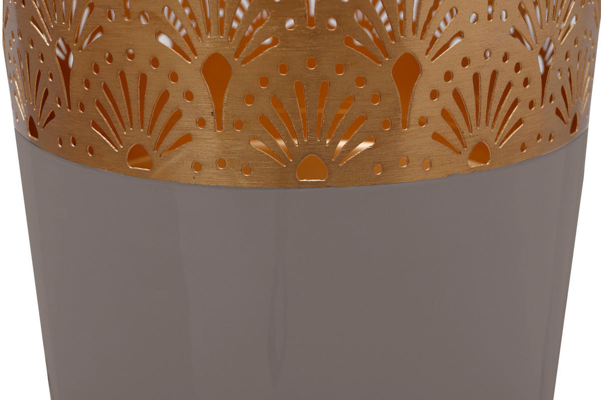 360Living Bodenvase Art Deco 1120 grau Eisen B/H/T: ca. 25x121x25 cm Art Deco 1120 - gold/grau (25,00/121,00/25,00cm) - 360Living